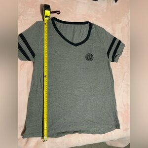 Pure barre Gray Shirt with Black Accents